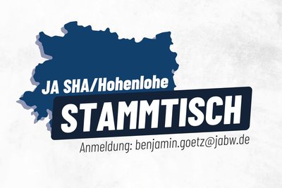 Event-Flyer Stammtisch der Jungen Alternative Hohenlohe/ Schwäbisch Hall