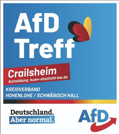 Event-Flyer AfD Treff Crailsheim