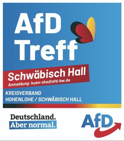 Event-Flyer AfD Treff Schwäbisch Hall